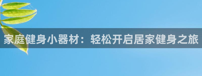 尊龙凯时凯发官网：家庭健身小器材：轻松开启居家健身之