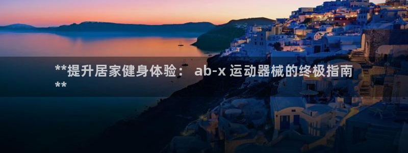 尊龙 国外：**提升居家健身体验： ab-x 运动器